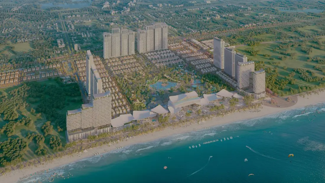 Phối cảnh tổng thể đại đô thị biển Blanca City
