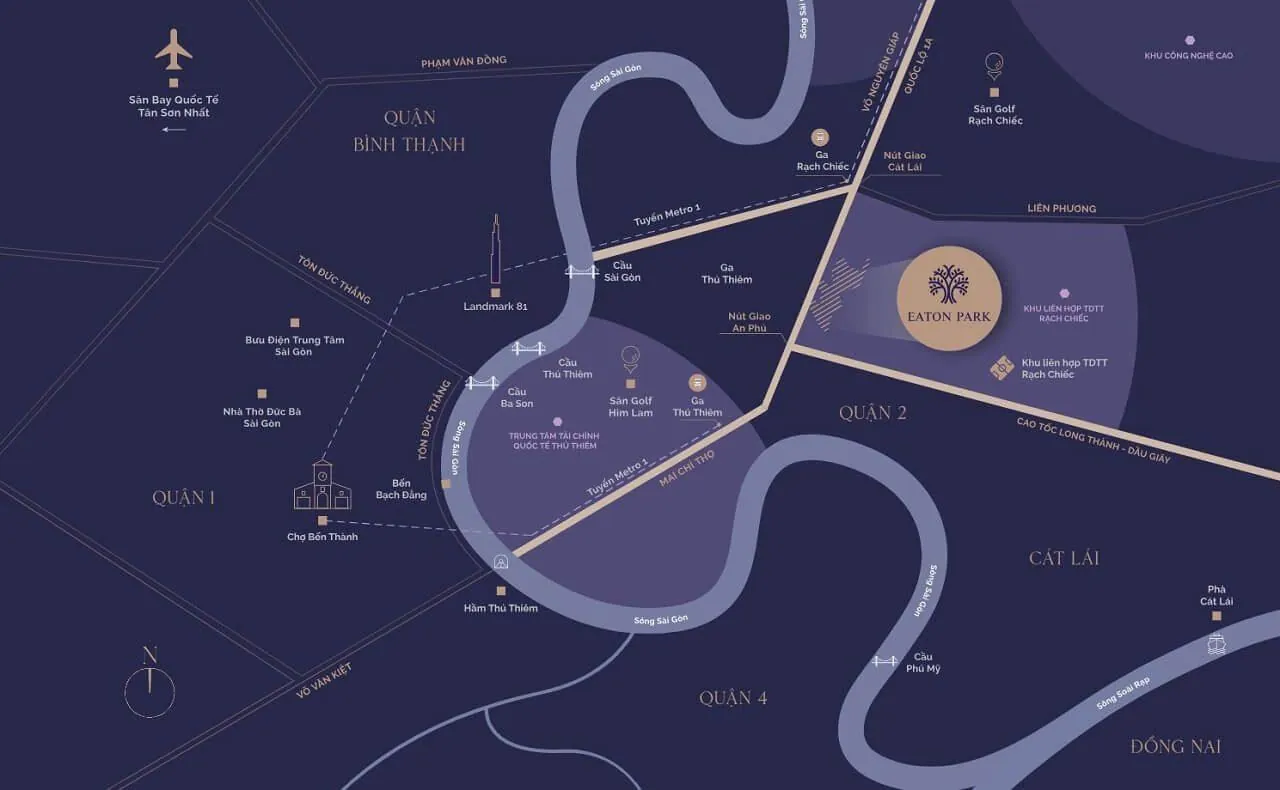 Bản đồ vị trí Eaton Park