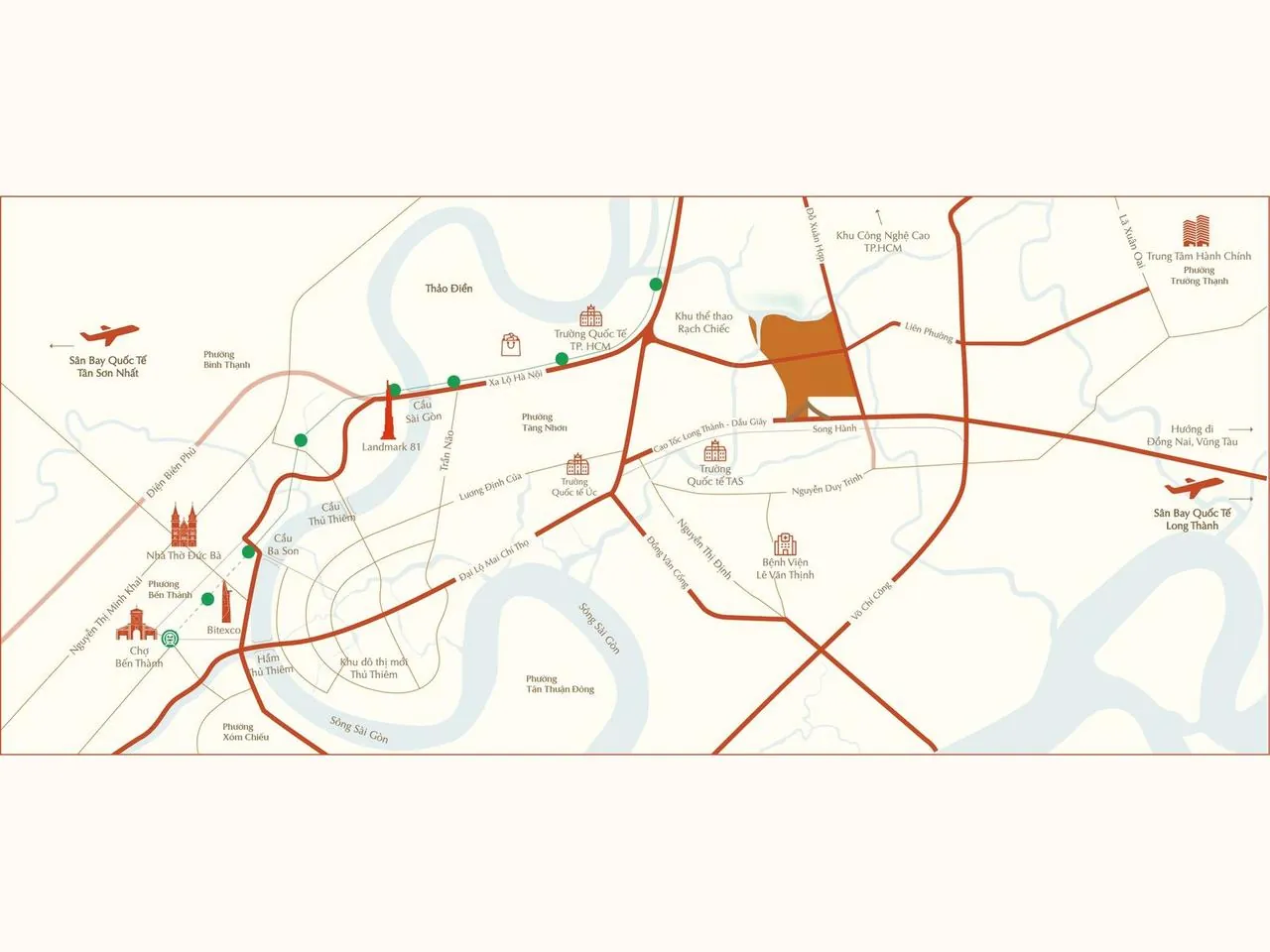 Bản đồ vị trí The Global City